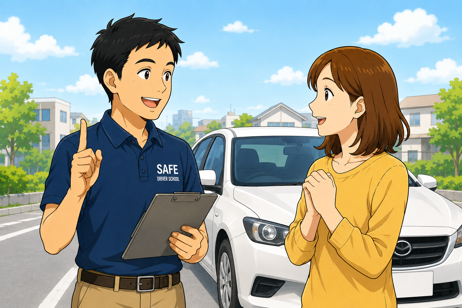 運転に関するさまざまな相談に対応するイラスト