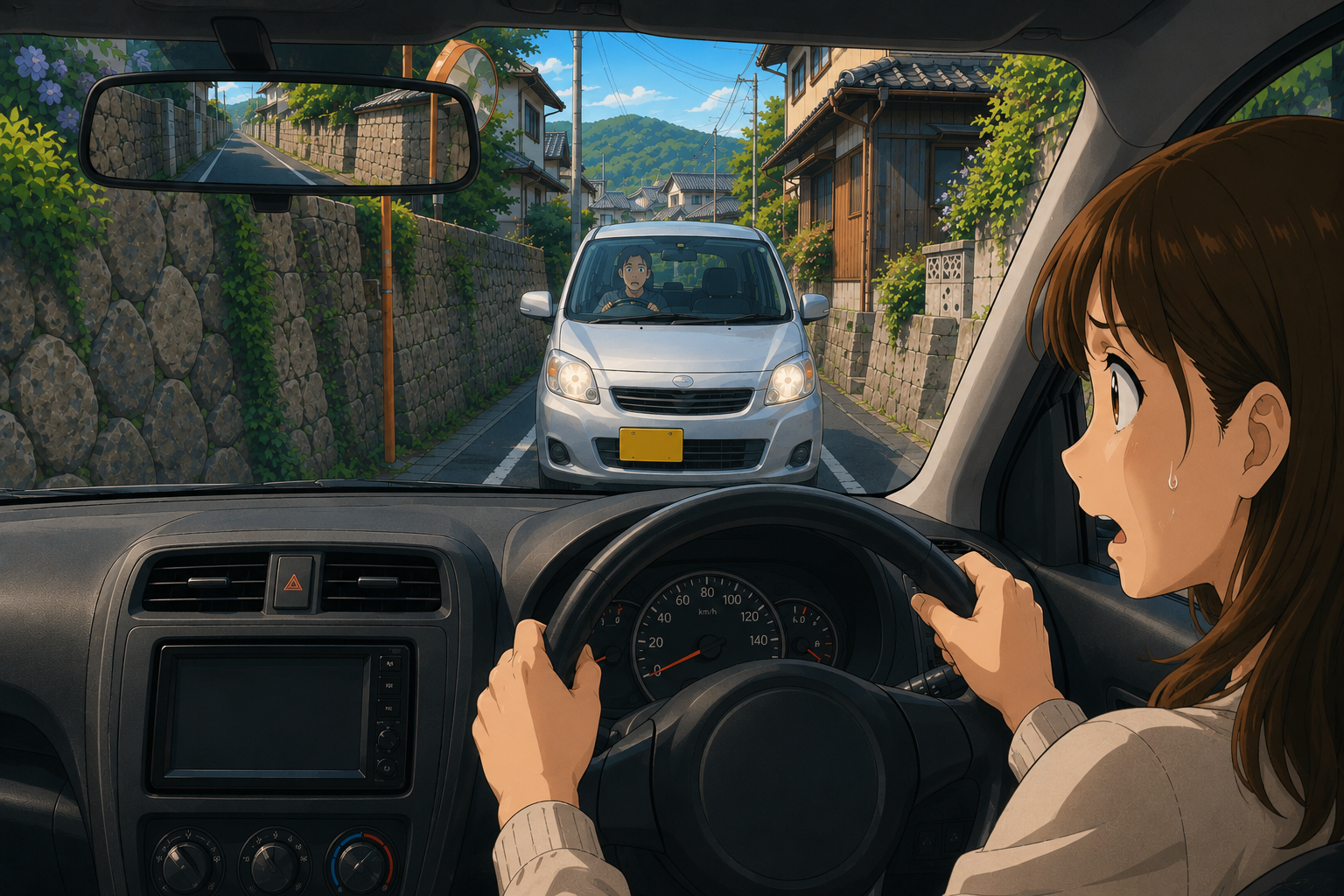 幹線道路や狭い道の行き違いが怖い